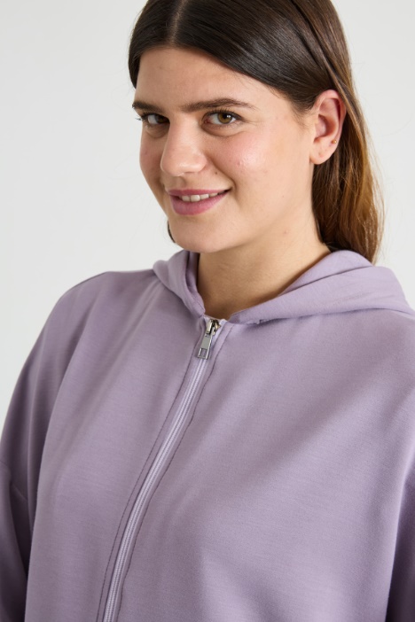 Felpa con maniche a tre quarti