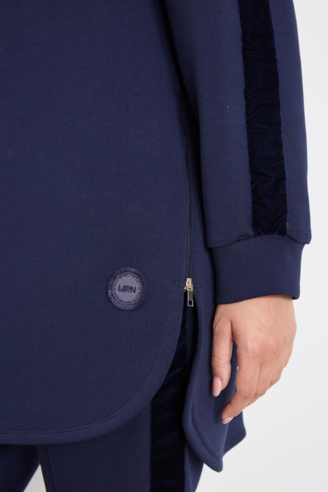 Felpa in jersey compatto