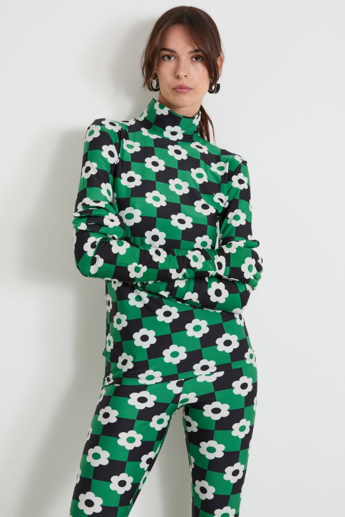 Mock polo neck with gloves Intrend
