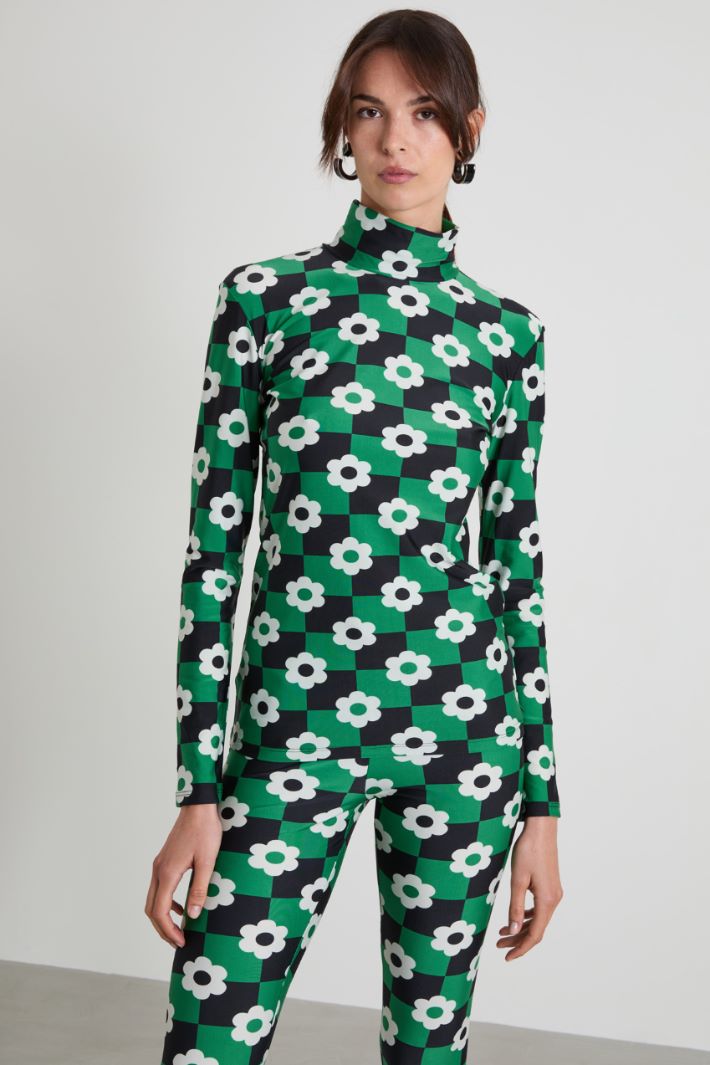 Mock polo neck with gloves Intrend - 5