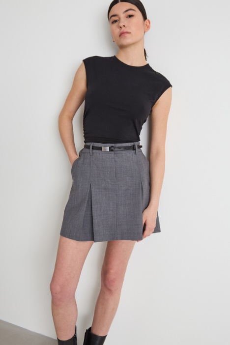 T-shirt con arricciatura Intrend