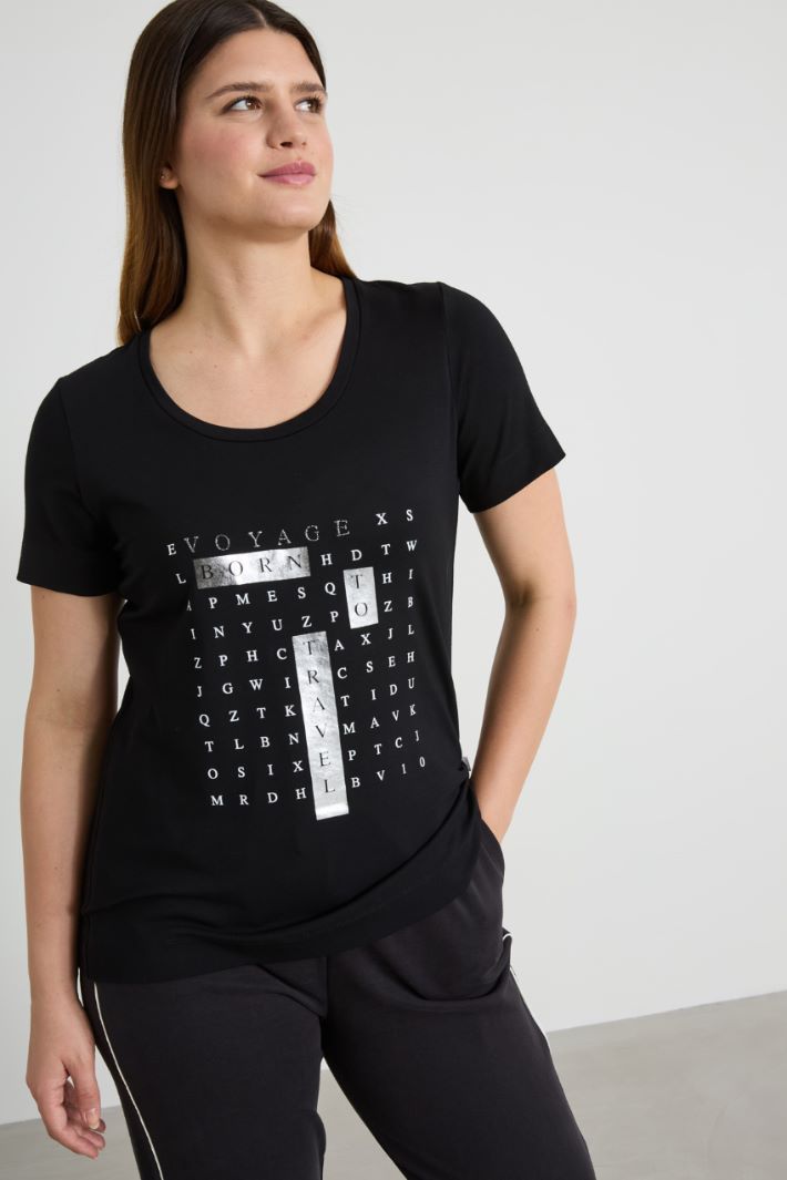 Printed jersey T-shirt Intrend