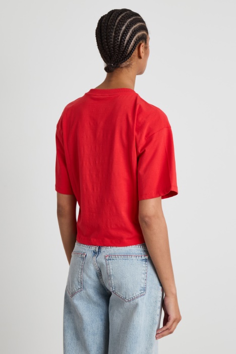 Camiseta boxy con estampado