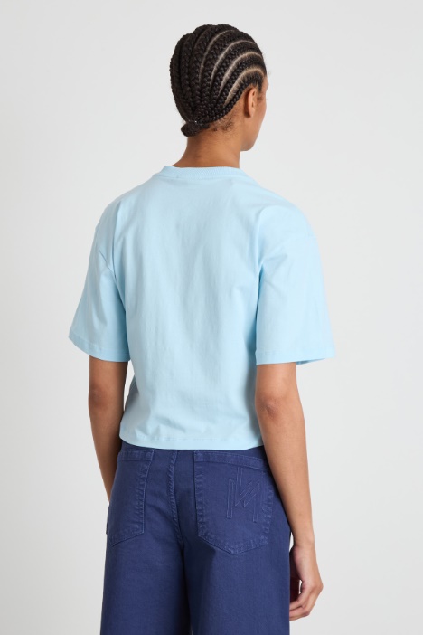 T-shirt boxy con stampa