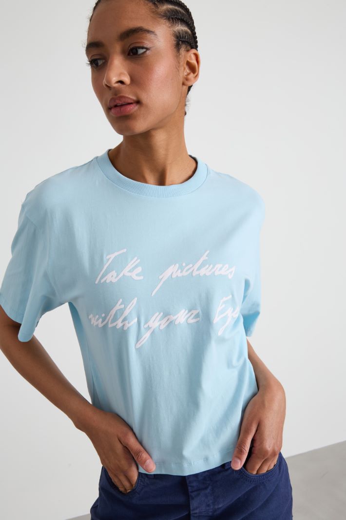 T-shirt boxy con stampa Intrend - 4