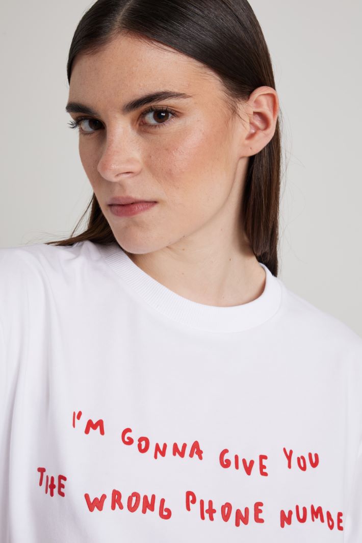 T-shirt boxy con stampa Intrend - 4