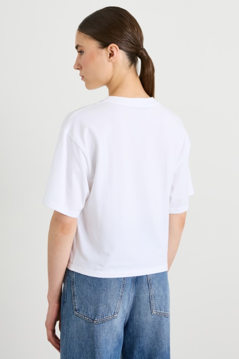 Camiseta boxy con estampado