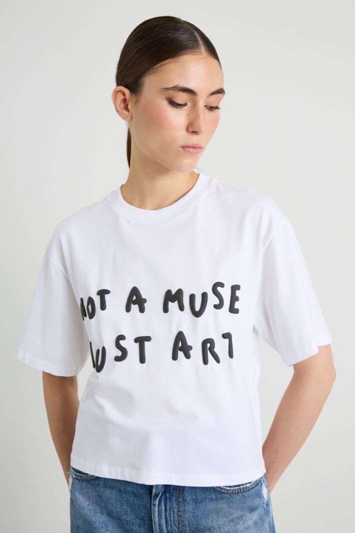 T-shirt boxy con stampa Intrend
