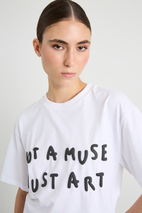 Camiseta boxy con estampado