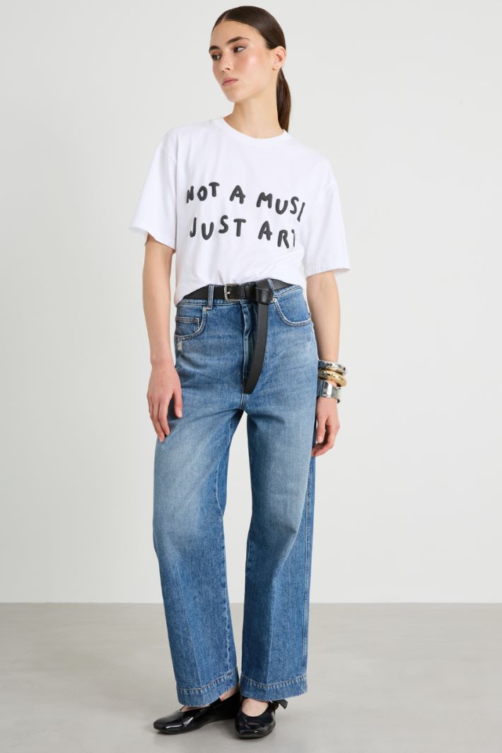 T-shirt boxy con stampa Intrend - 3