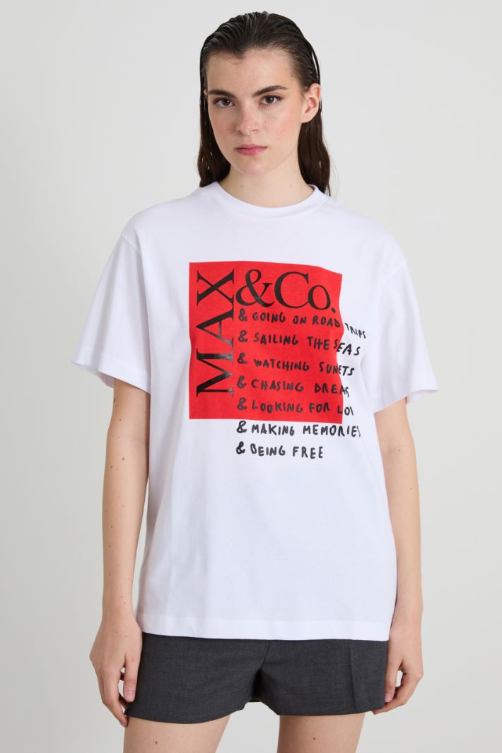 T-shirt con stampa Intrend