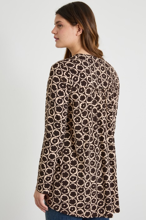 T-shirt in jersey stampato