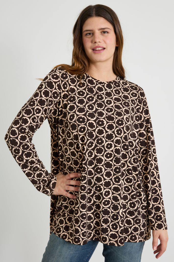 Camiseta de punto estampado Intrend
