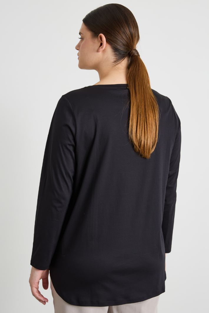 T-shirt in jersey di cotone Intrend - 2