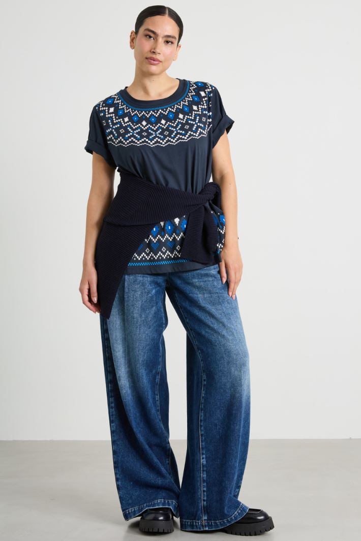 Camiseta de punto con estampado Intrend - 3