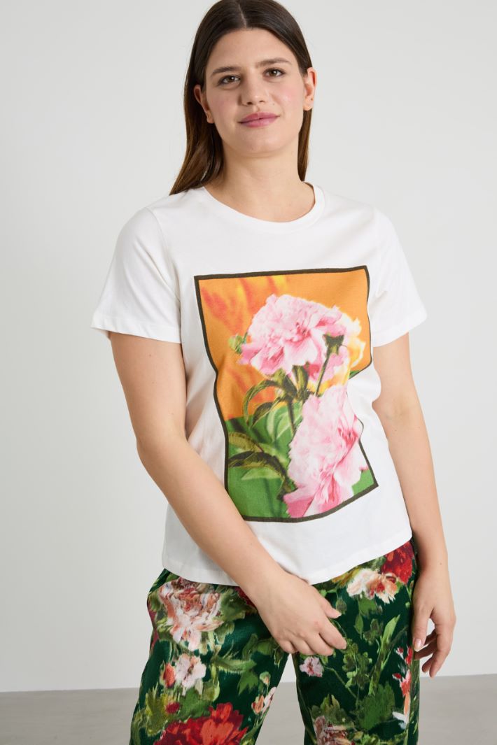 Camiseta de punto con estampado Intrend