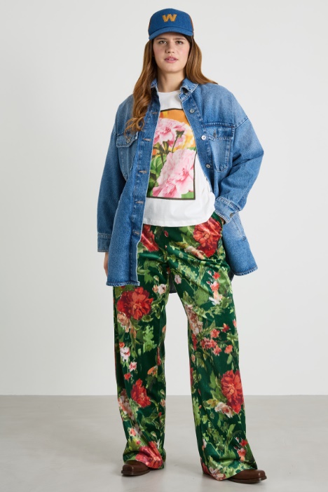 T-shirt in jersey con stampa Intrend