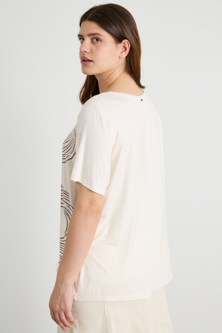 Satin and jersey T-shirt Intrend - 2
