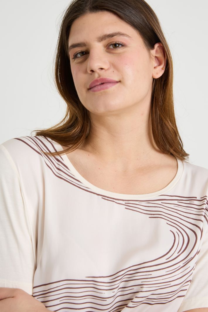 Satin and jersey T-shirt Intrend - 4