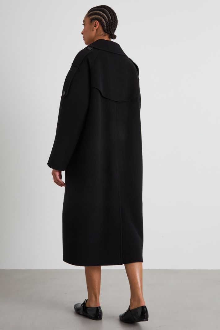 Long double drap coat Intrend - 3