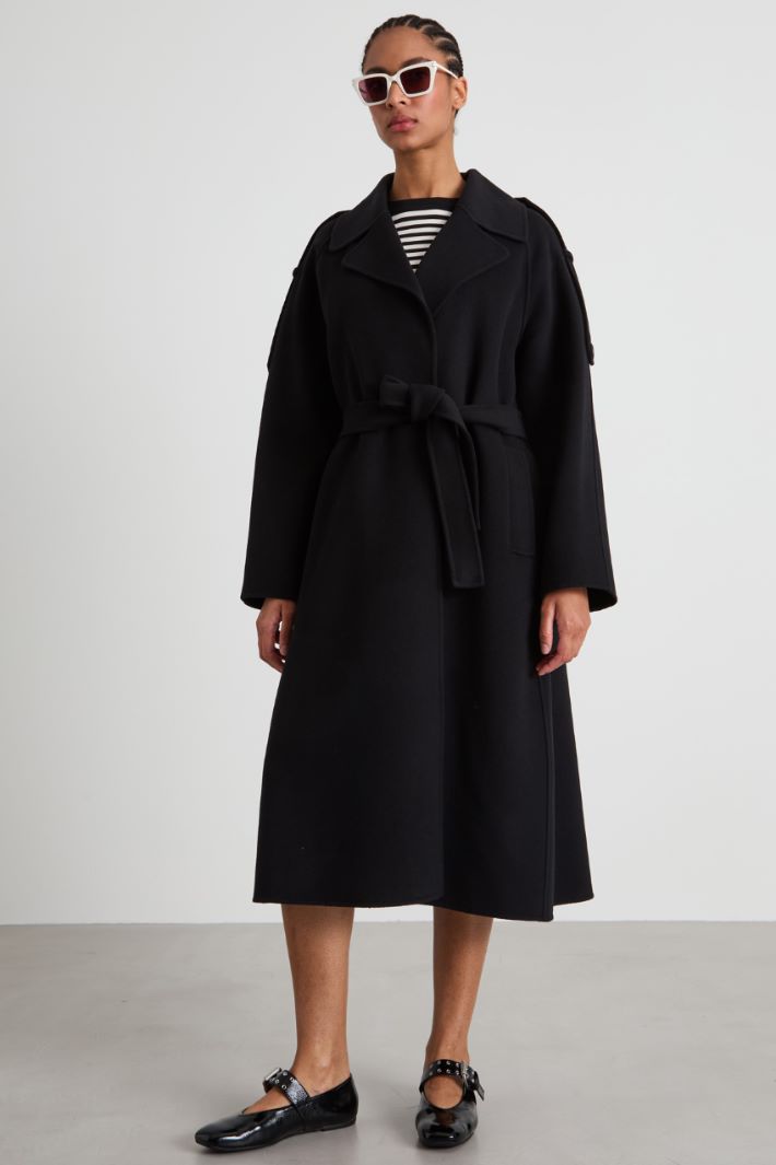 Long double drap coat Intrend - 2