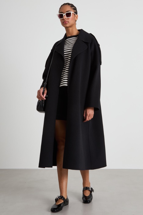 Long double drap coat Intrend