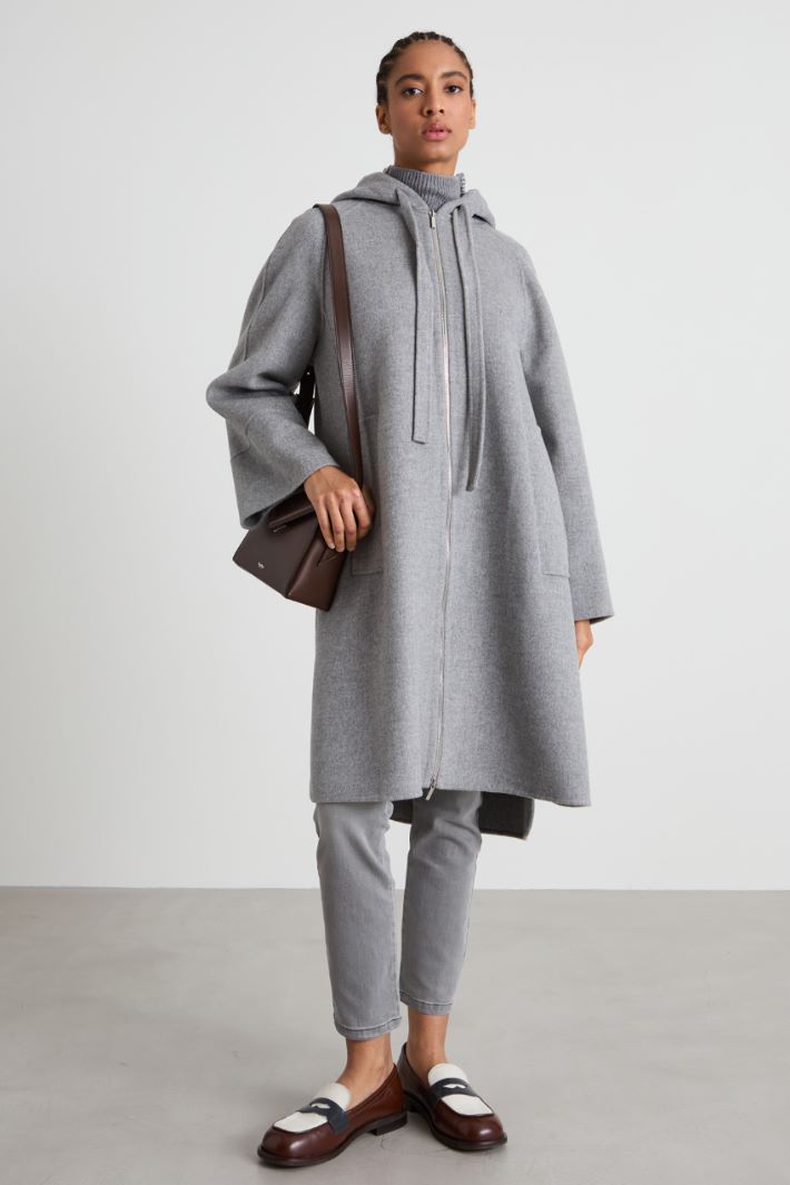 Hooded wool coat Intrend - 2
