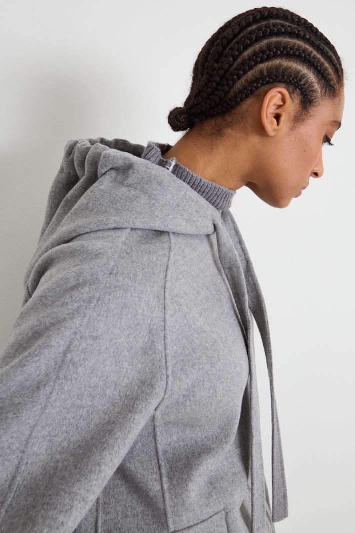 Hooded wool coat Intrend - 4