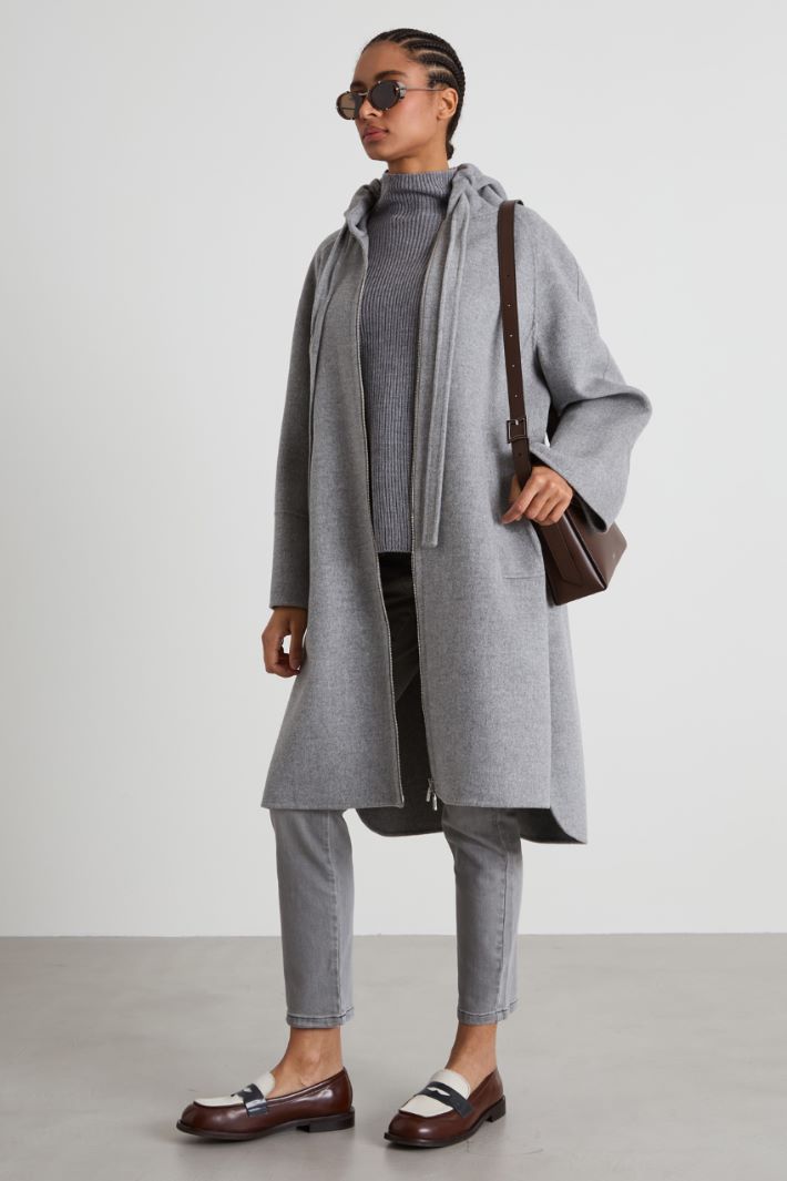 Hooded wool coat Intrend