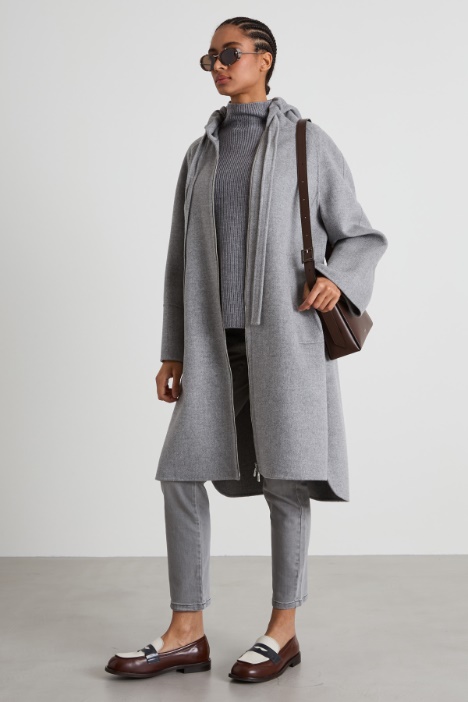 Hooded wool coat Intrend
