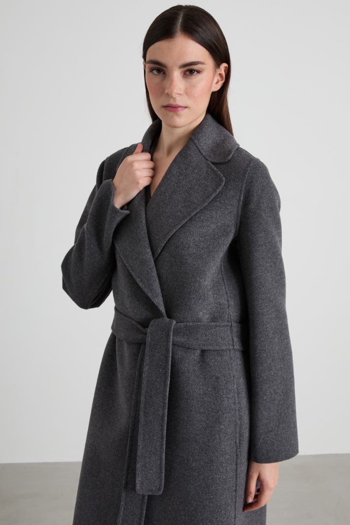 Cappotto in lana con cintura Intrend - 4