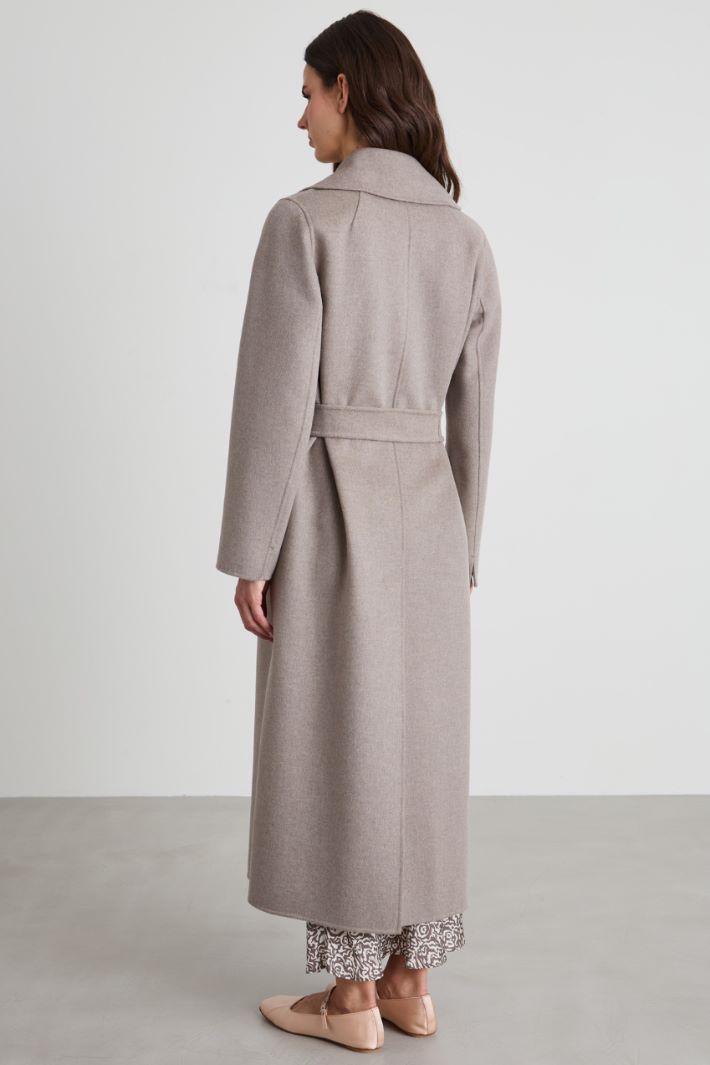 Wool coat with belt Intrend - 3