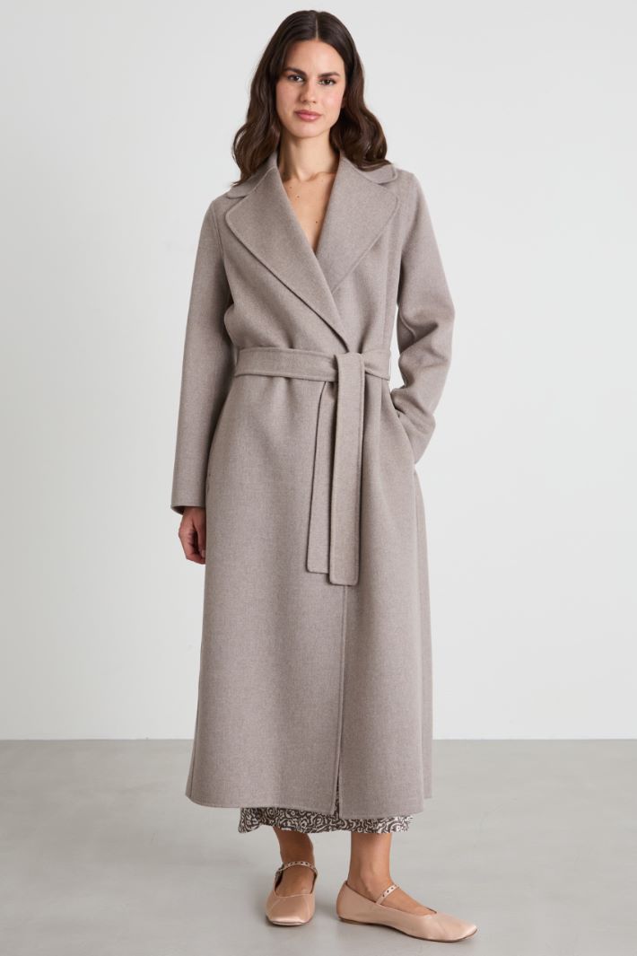 Wool coat with belt Intrend - 2