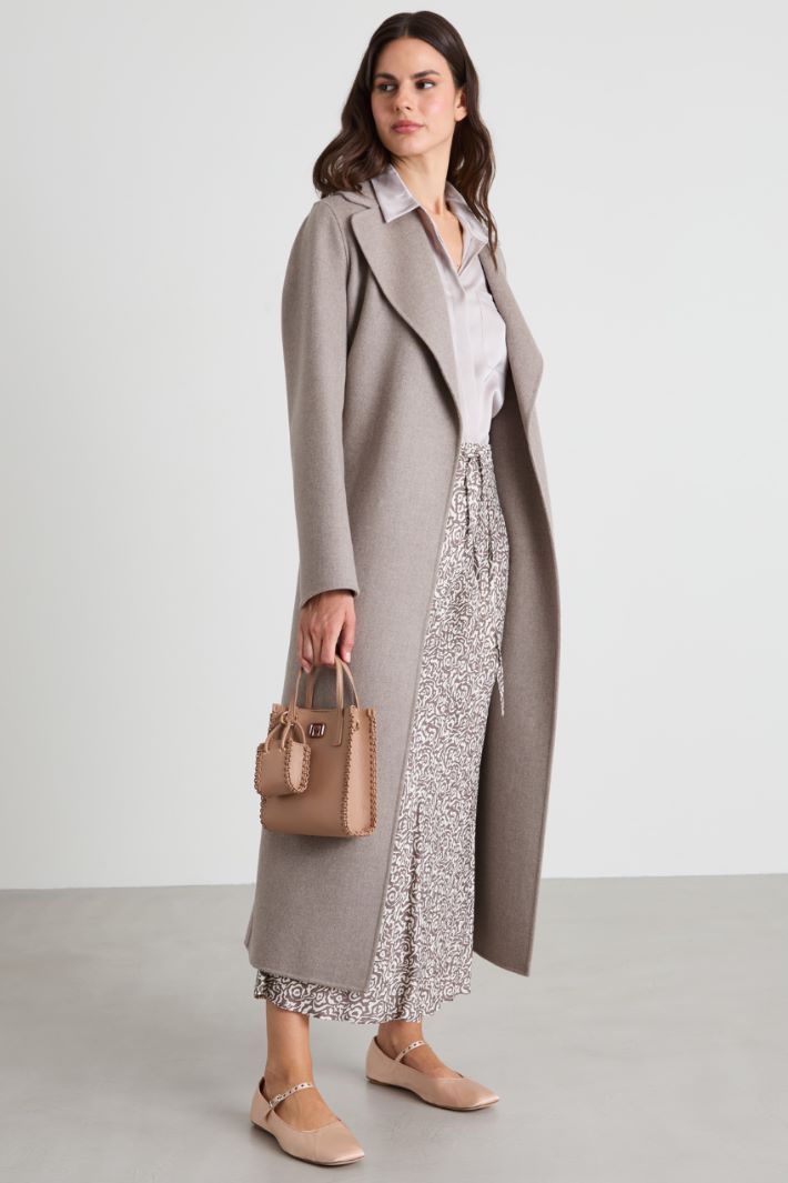 Wool coat with belt Intrend