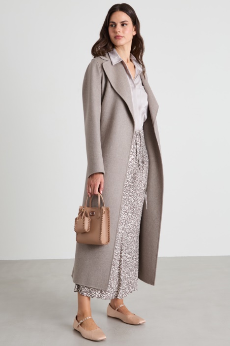 Wool coat with belt Intrend