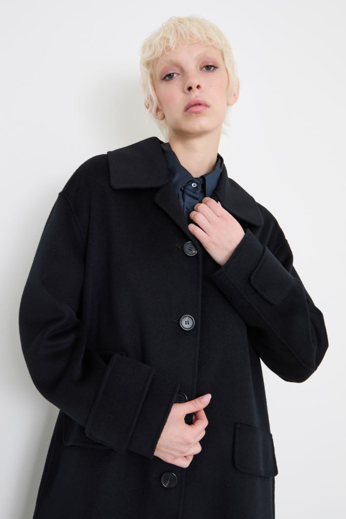 Wool single-breasted coat Intrend - 4