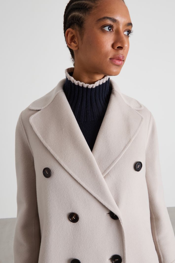 Cappotto doppiopetto in lana Intrend - 4