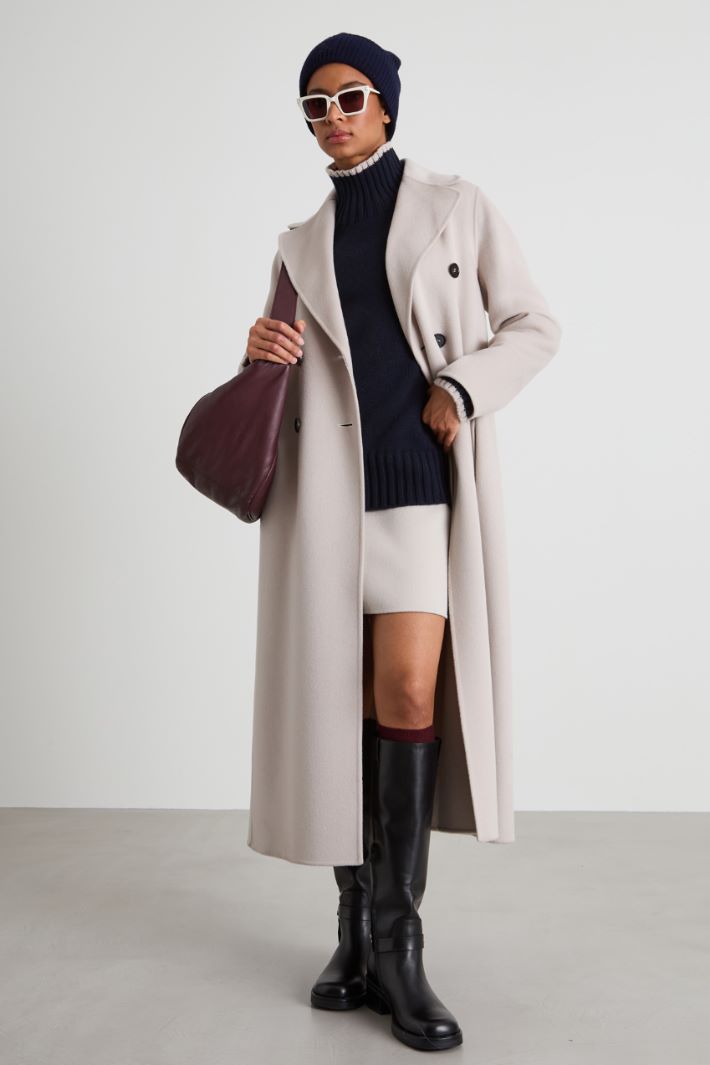 Cappotto doppiopetto in lana Intrend