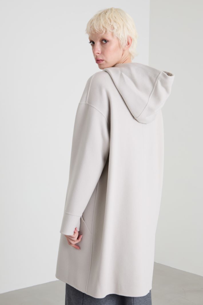 Wool coat with hood Intrend - 3