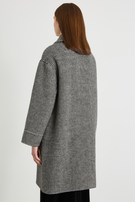 Cappotto dritto tinto filo