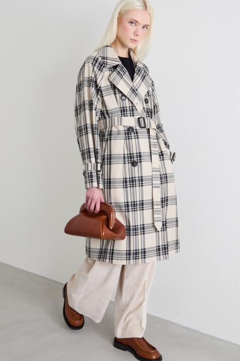 Gabardina de sarga impermeable