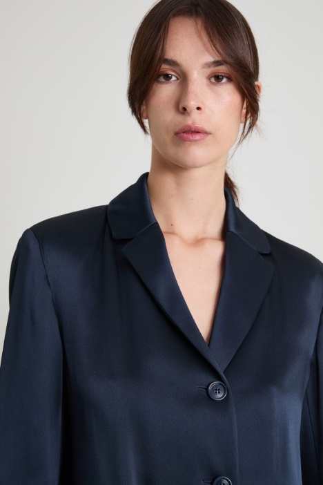 Blazer monopetto in raso