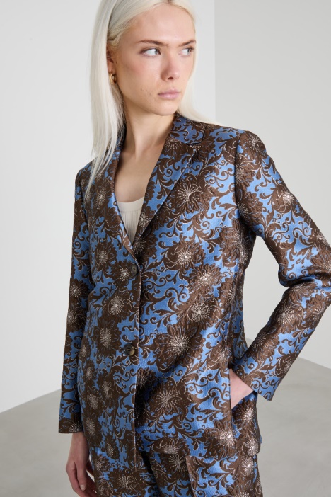 Blazer broccato lamè