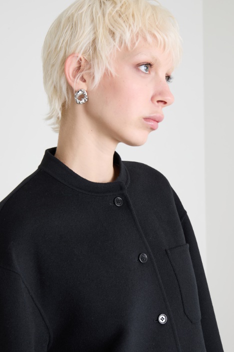 Cappotto corto in doppio di lana