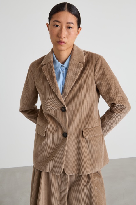 Cotton velvet blazer Intrend