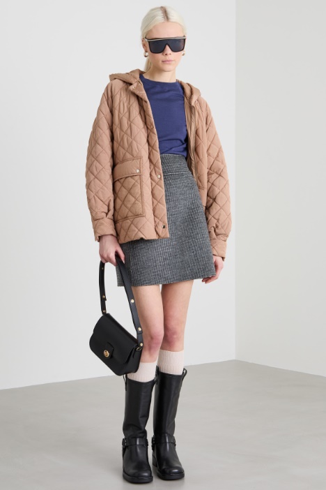 Wool and mohair short skirt Intrend