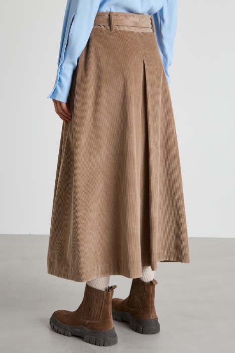 Gonna lunga in velluto