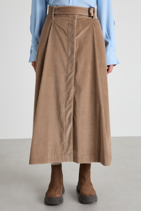 Gonna lunga in velluto