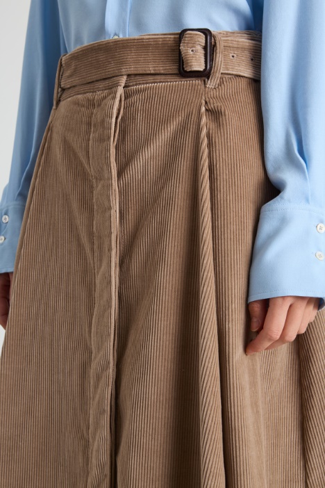 Gonna lunga in velluto