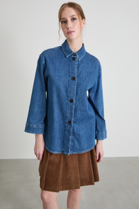 Stretch denim shirt Intrend